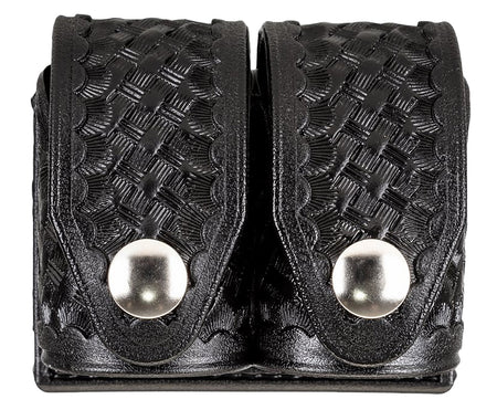 HKS Double Speedloader Pouch Large Black Hytrel Belt Loop Fits Colt Ruger S&W Taurus