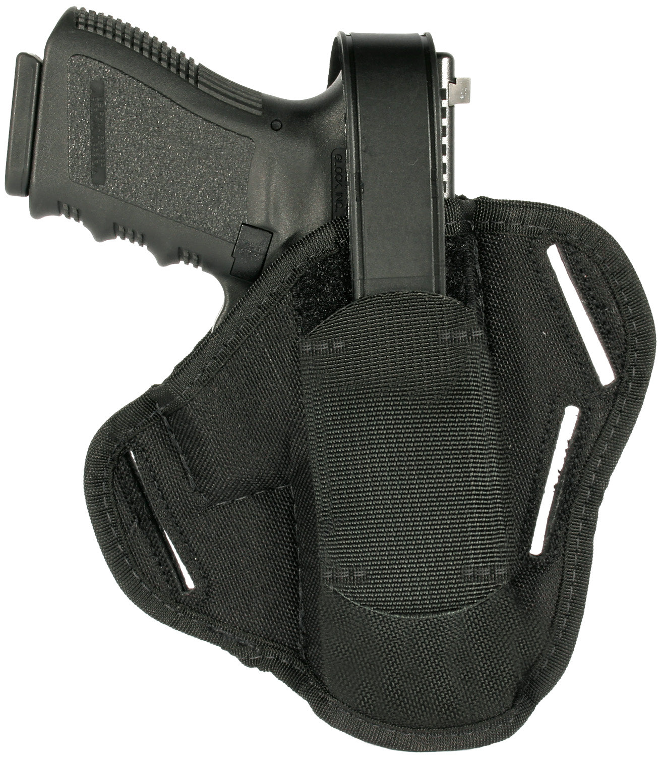 Blackhawk OWB Pancake Style Holster Black Nylon Belt Slide for Medium Frame .32/.380 Auto 3-4" Barrel Ambidextrous