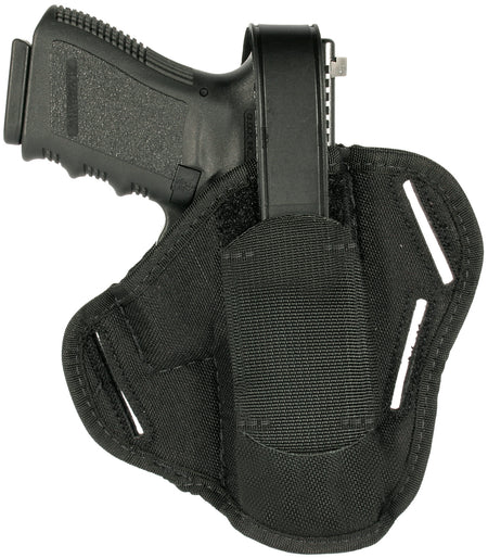 Blackhawk OWB Pancake Style Holster Black Nylon Belt Slide for Medium Frame .32/.380 Auto 3-4" Barrel Ambidextrous