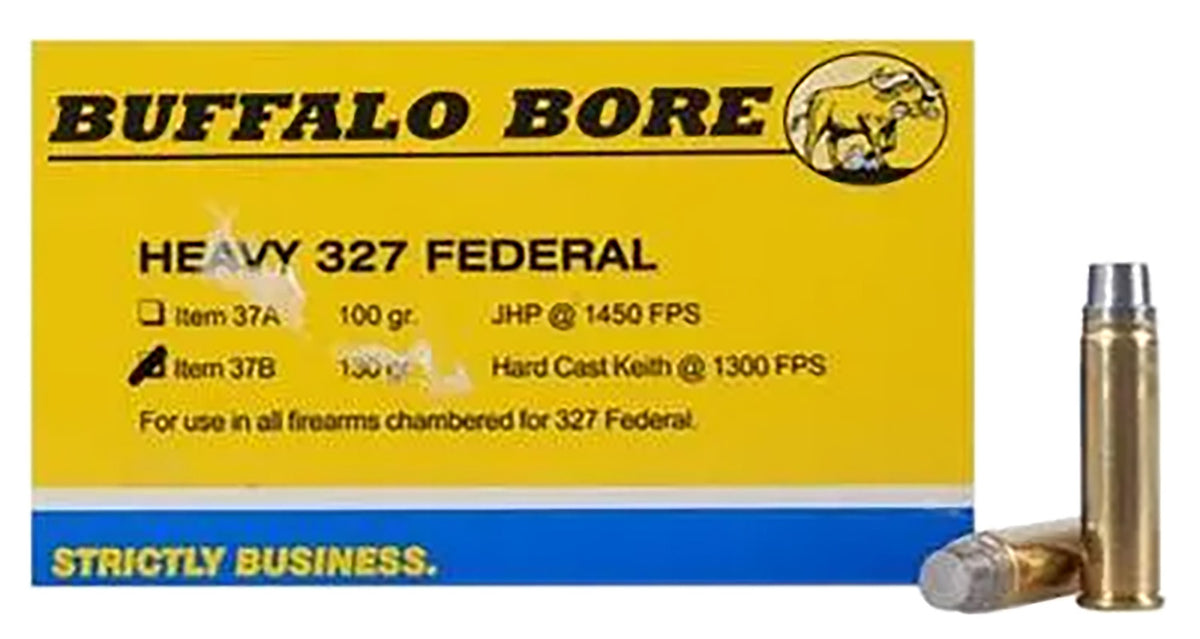 Buffalo Bore Heavy .327 Federal Mag 130 grain Hard Cast ammunition