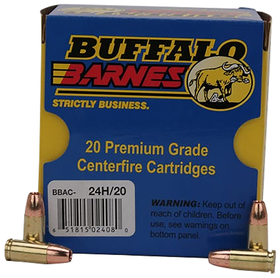 Buffalo Bore +P+ 9mm Luger / Parabellum 115 grain Barnes TAC-XP Lead Free ammunition