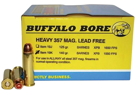 Buffalo Bore BUFFALO-BARNES LEAD-FREE HEAVY .357 Magnum 140 grain Barnes VOR-TX XPB Lead-Free ammunition