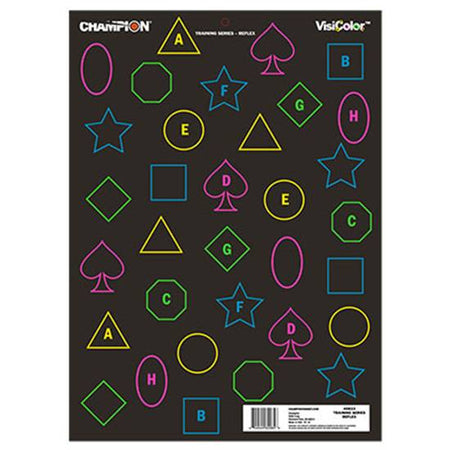 Champion Targets VisiColor 45834 Silhouette Range Targets 12 Per Pack