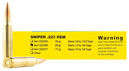 Buffalo Bore Sniper .223 Remington 69 grain Hollow Point Boat Tail ammunition