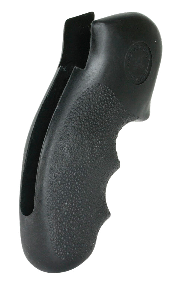 Hogue 19100 S&W K Frame Round Butt Cobblestone Black Nylon Monogrip with Finger Grooves