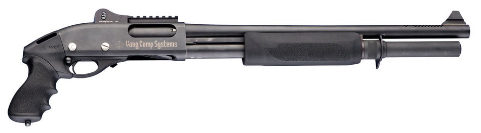 Hogue 08715 Remington 870 Shotgun Tamer Rubber Grip & Polymer Forend Black with Finger Grooves