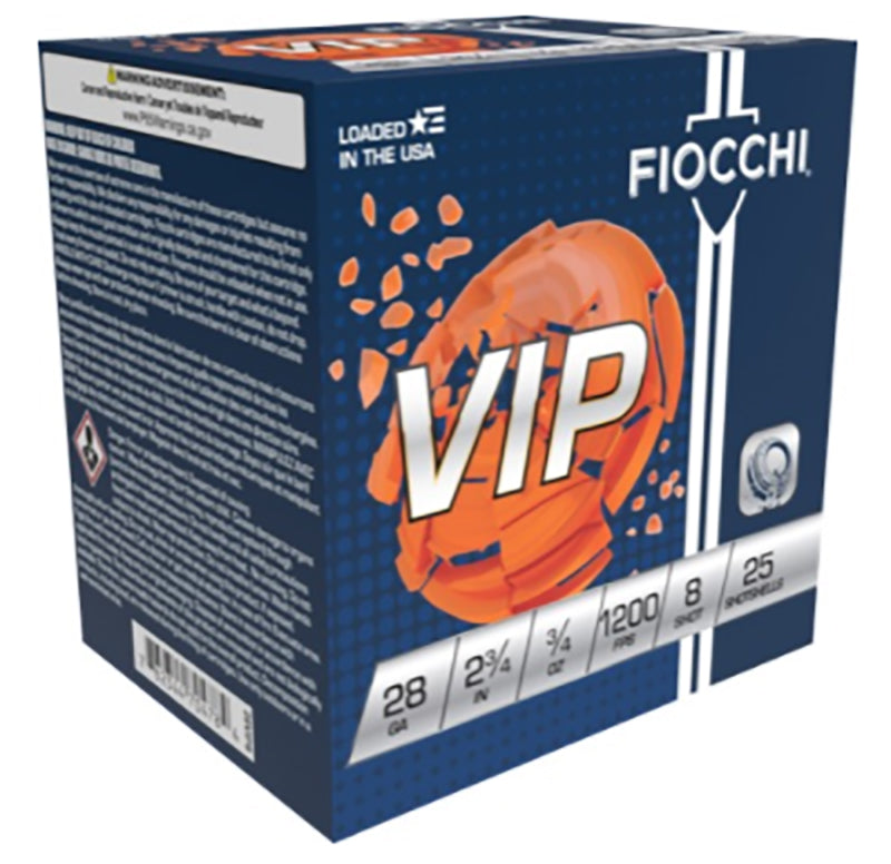 Fiocchi  Shotgun Ammo 28 Gauge 2.75 in 3/4 oz #8