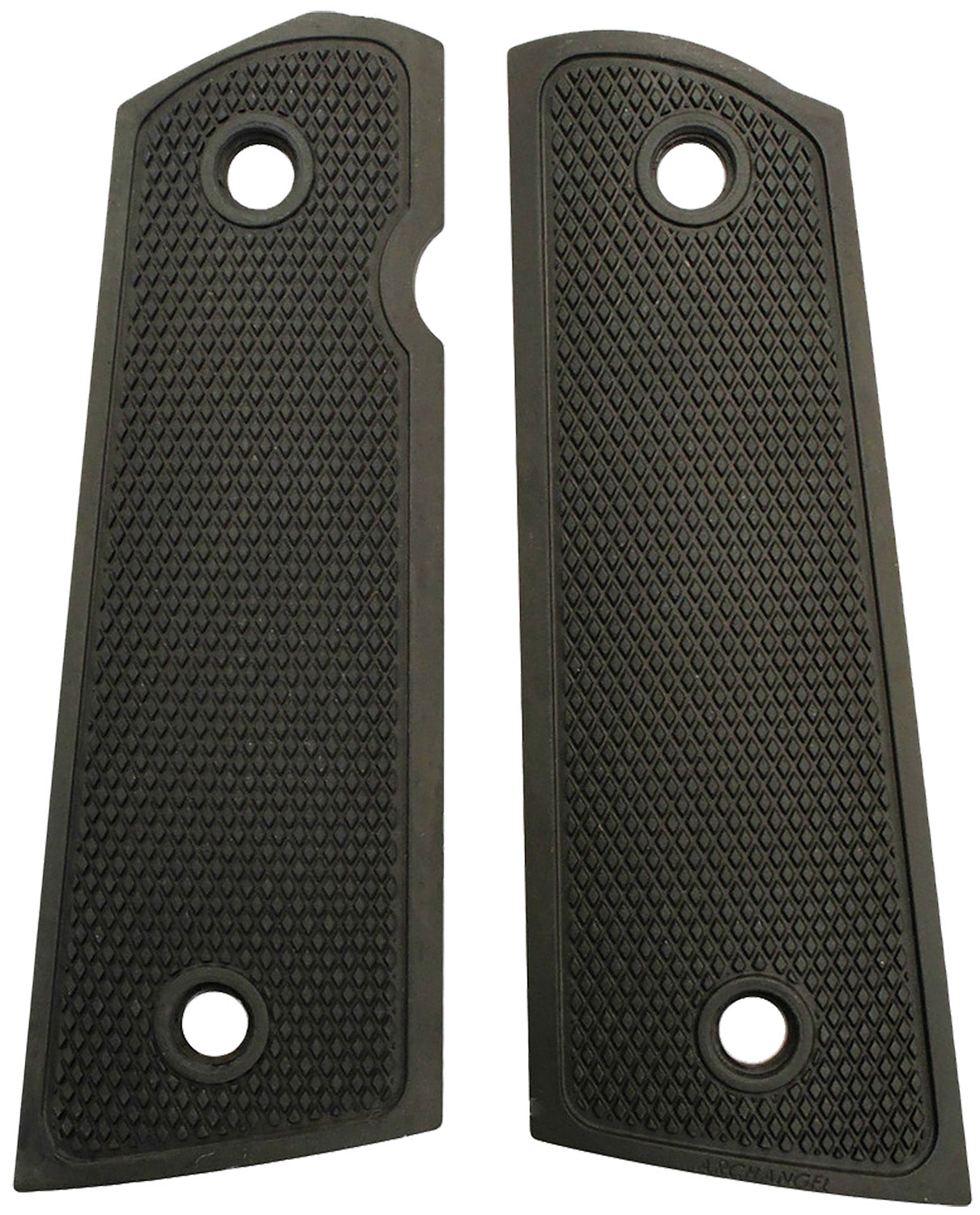 Archangel AA107 1911 Full-Size Government Grip Panels Black Hard Anodized Aluminum