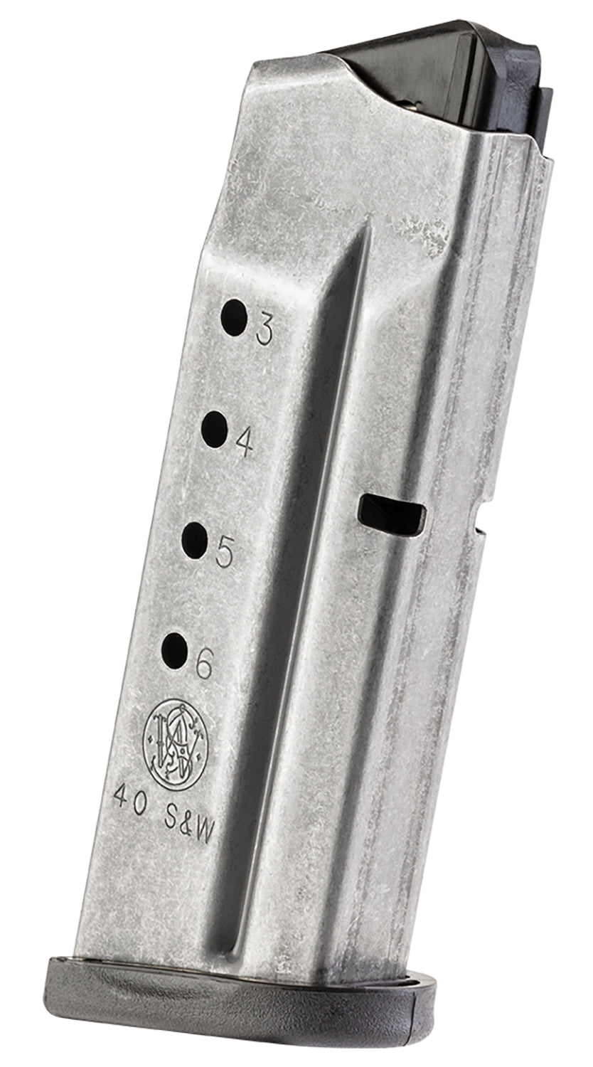 S&W M&P Shield 6rd 40S&W Stainless Steel Pistol Magazine