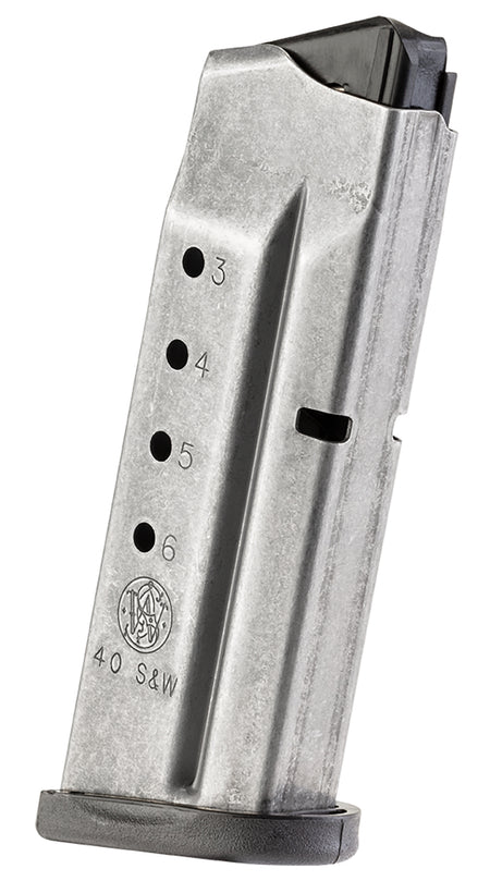 S&W M&P Shield 6rd 40S&W Stainless Steel Pistol Magazine