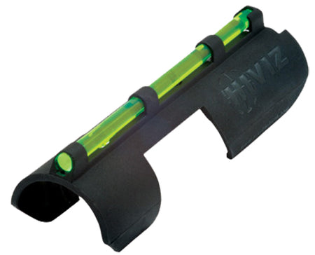 HiViz MPBTAC Tactical Snap-On Shotgun Front Sight Black | Interchangeable Green/Red Fiber Optic