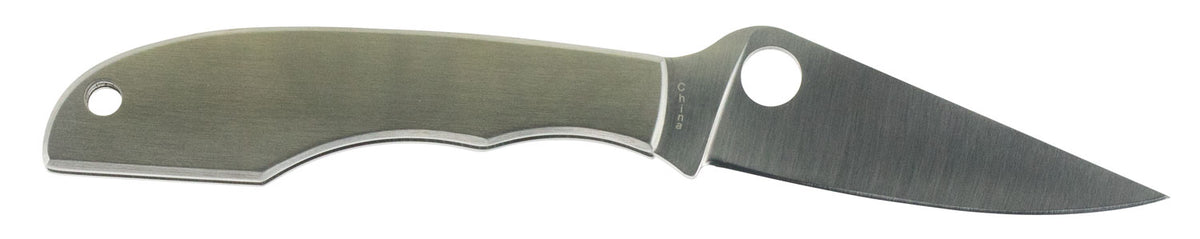 Spyderco GrassHopper Penknife C138P 2.30" Folding Plain 12C27 Blade Stainless Steel Handle with Lanyard Hole