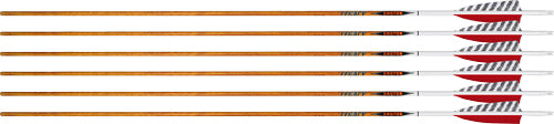 Easton Arrow 6.5 Carbon Legacy 600 Spine Left Helical 4" Feather 6-Pack