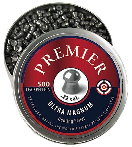 Crosman LDP22 .22 Domed Lead Airgun Pellet 500-Count Resealable Tin