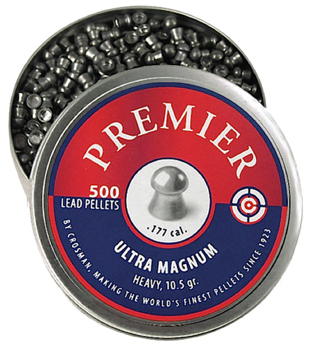 Crosman LUM77 .177 Domed Heavy Lead Airgun Pellet 500-Count Resealable Tin