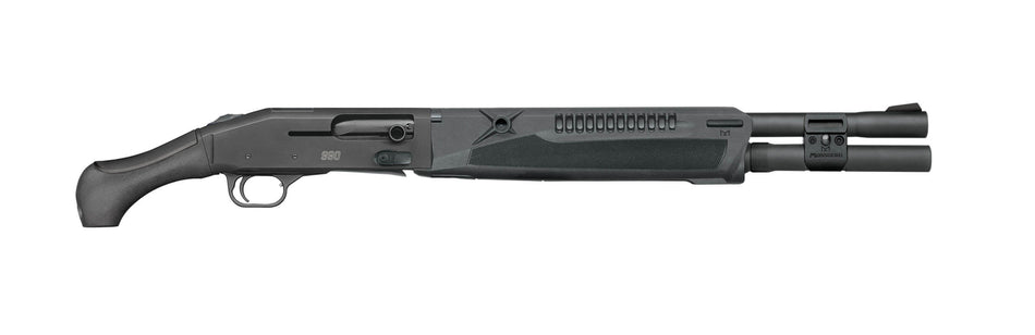 Mossberg 83013 990 Aftershock SPX Semi-Auto 3" 7+1 18.50" Matte Black Integrated Heat Shield Barrel & Drilled & Tapped Receiver, Black Polymer Grip