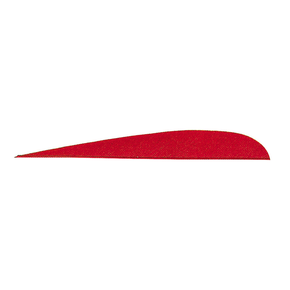 Gateway 100-Pack Red Parabolic Arrow Feathers 5 in. Right Wing