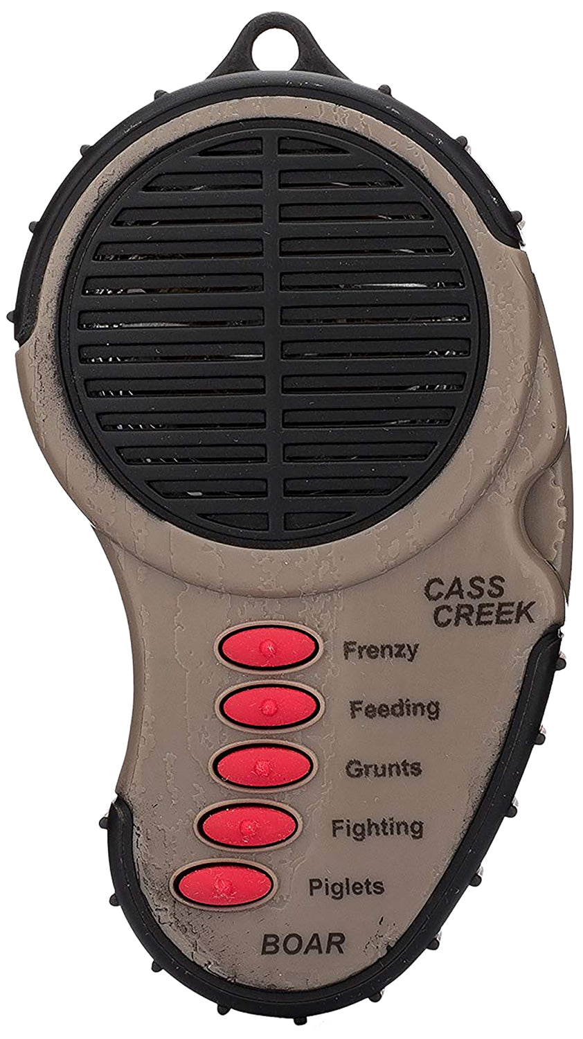 Cass Creek CC034 Ergo Boar Electronic Game Call 5 Sounds with Belt Clip, Brown Plastic
