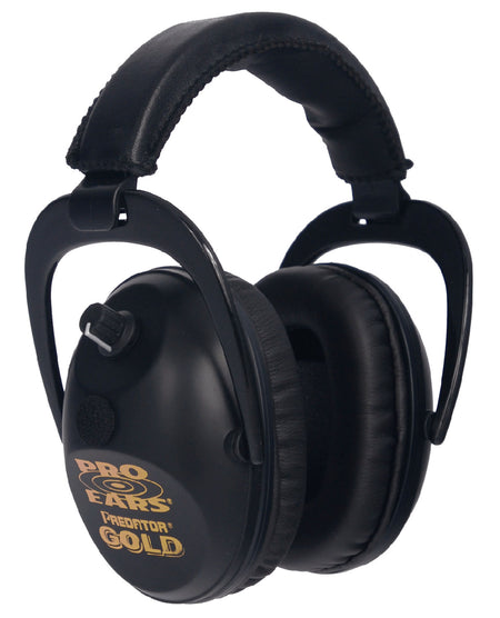 Pro Ears Predator Gold Electronic Hearing Protector 26dB Over-the-Head Black/Gold Adult 1 Pair