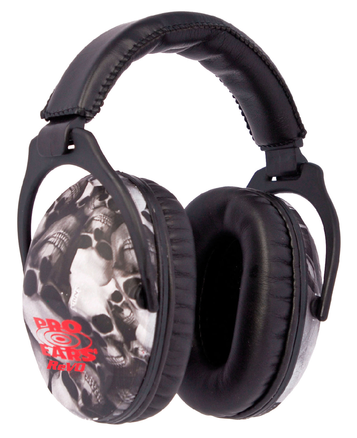 Pro Ears ReVO Over-the-Head Passive Earmuff 26dB Black Skull Pattern Youth 1 Pair