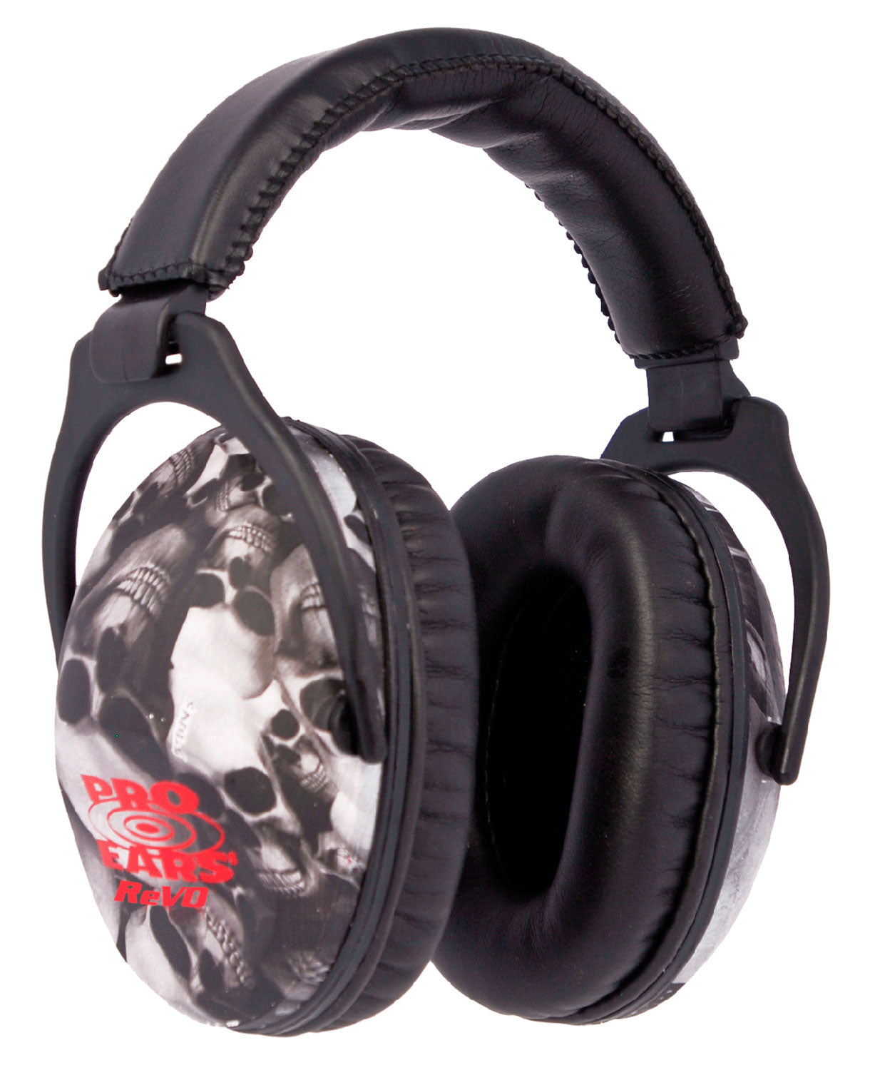 Pro Ears ReVO Over-the-Head Passive Earmuff 26dB Black Skull Pattern Youth 1 Pair