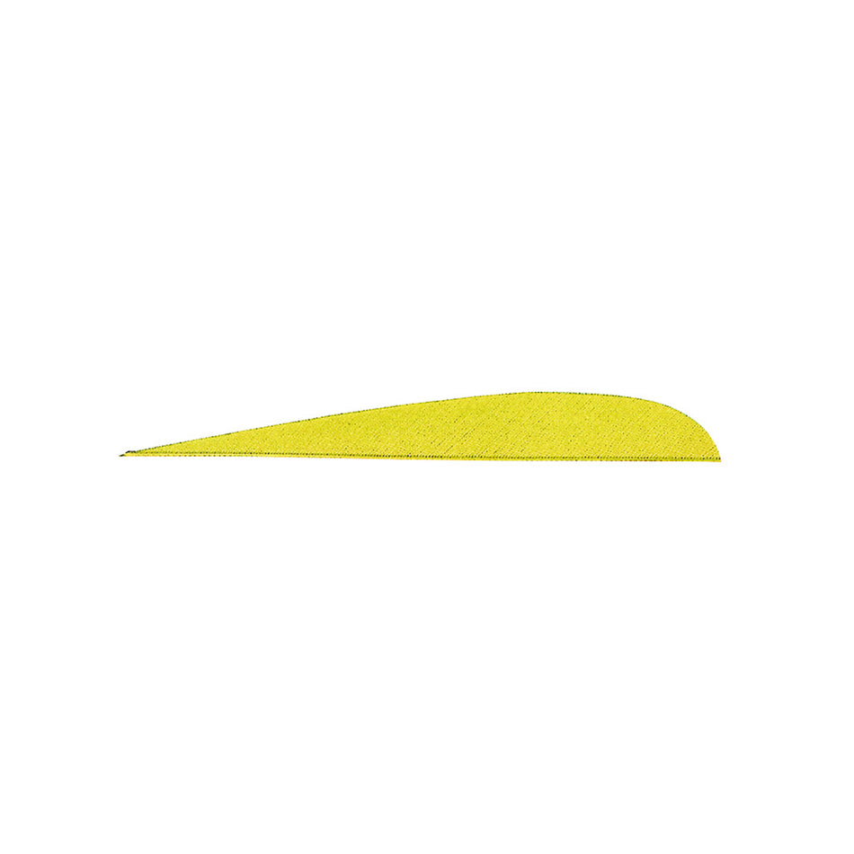 Gateway 100-Pack Neon Yellow Parabolic Arrow Feathers 4 in. Left Wing
