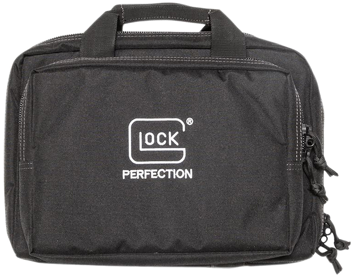 Glock AP60219 Water-Resistant 4-Pistol Range Bag Black 600D Polyester