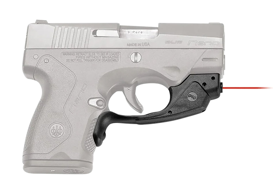 Crimson Trace 0137001 Compact Red Laser Laserguard Compatible with Beretta Nano, Black Polymer
