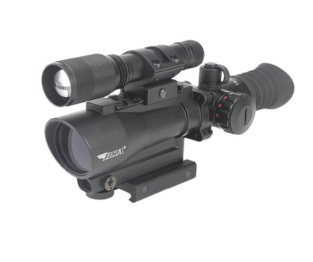 BSA TW30RDLL 30mm 1x Red Dot with 650nm Laser and 140 Lumen Flashlight Combo