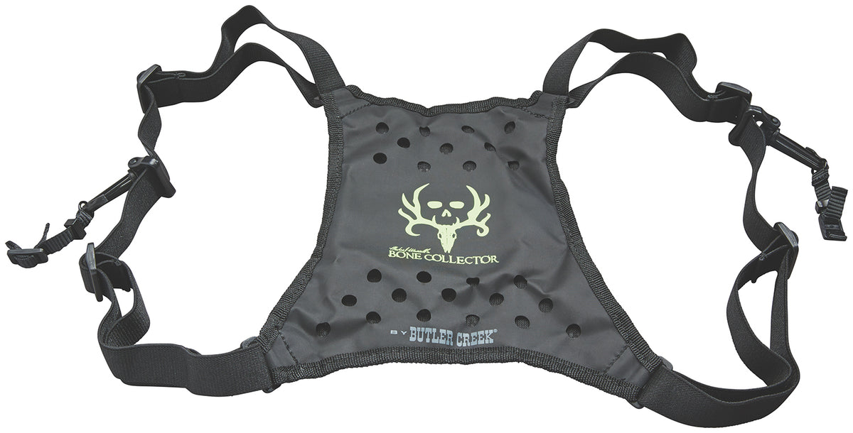 Butler Creek 16126 Black Canvas Deluxe Bino Caddy Harness with Bone Collector Logo