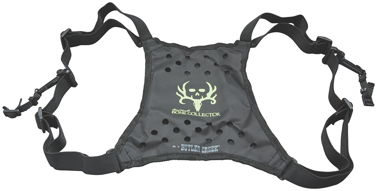 Butler Creek 16126 Black Canvas Deluxe Bino Caddy Harness with Bone Collector Logo
