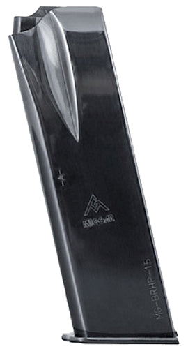 Mec-Gar MGBRHP15N Nickel 15-Round 9mm Magazine Fits Browning Hi-Power/Springfield SA-35