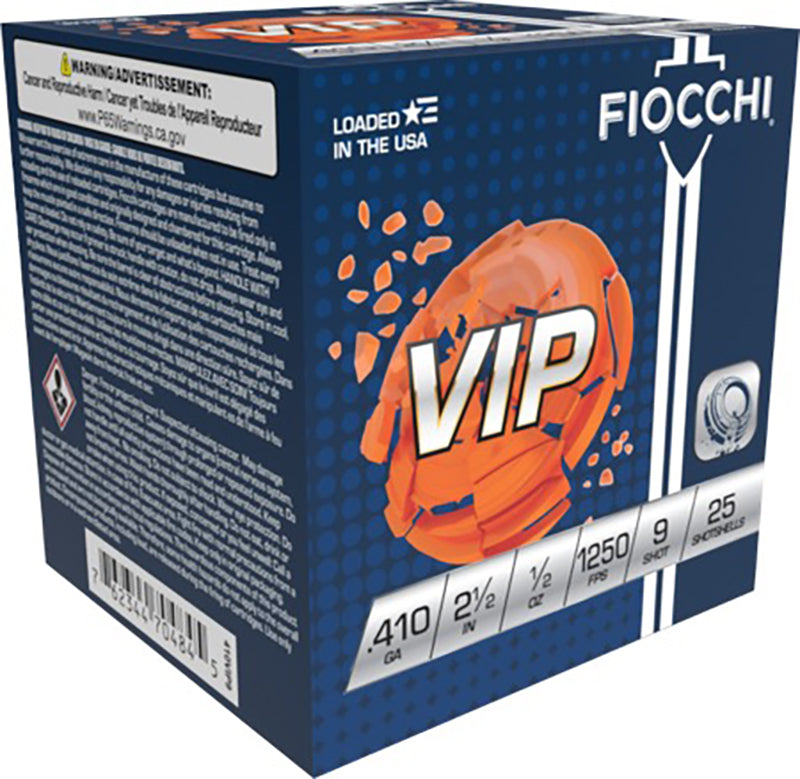 Fiocchi Exacta Target VIP Shotgun Ammo .410 Bore 2.5 in 1/2 oz #9