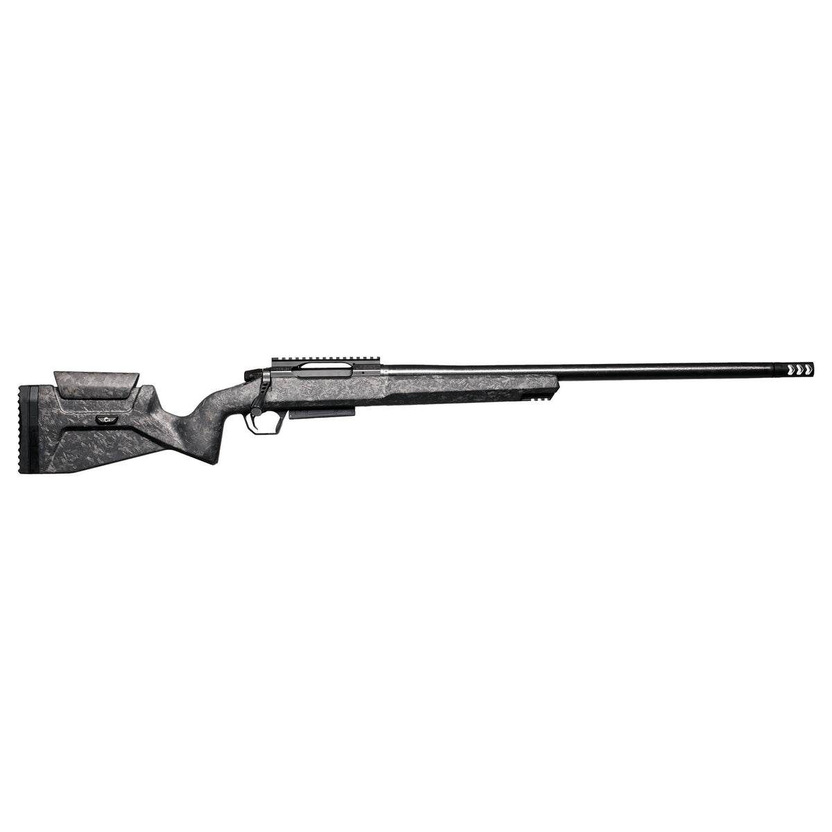 Christensen Arms 801-14060-00 MCR 22 Creedmoor 4+1 20" Carbon Fiber Threaded Barrel Black Nitride Receiver w/Picatinny Rail, Black Adj Cheek Riser w/Pistol Grip Carbon Fiber Stock