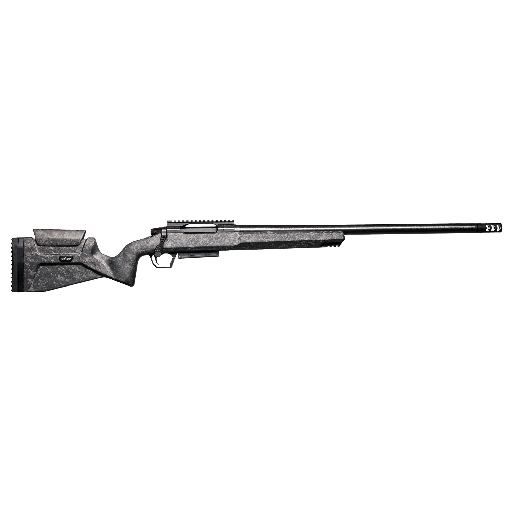 Christensen Arms 801-14060-00 MCR 22 Creedmoor 4+1 20" Carbon Fiber Threaded Barrel Black Nitride Receiver w/Picatinny Rail, Black Adj Cheek Riser w/Pistol Grip Carbon Fiber Stock