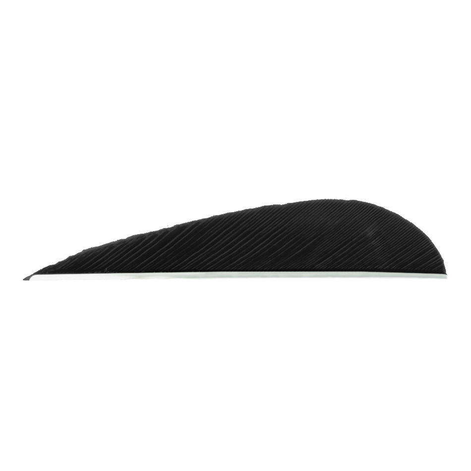 Trueflight Parabolic Arrow Fletching Black 3 in. RW Pkg of 100