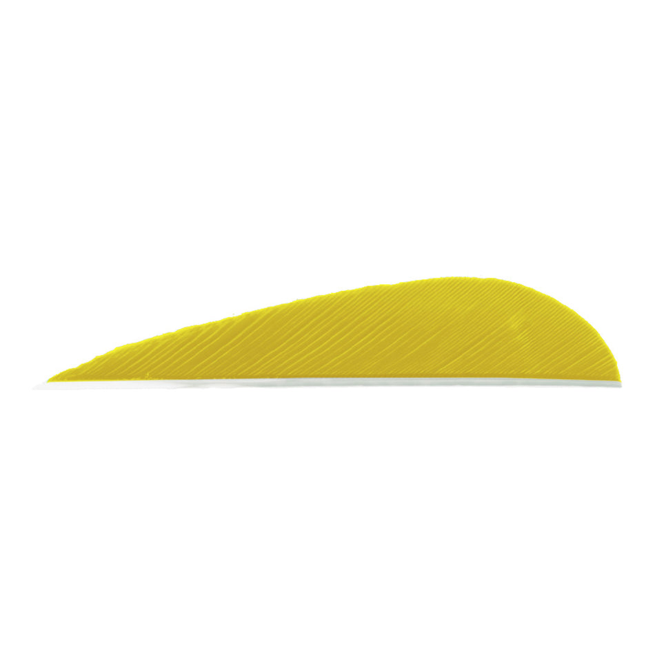 Trueflight Parabolic Arrow Fletching Yellow 3 in. RW Pkg of 100