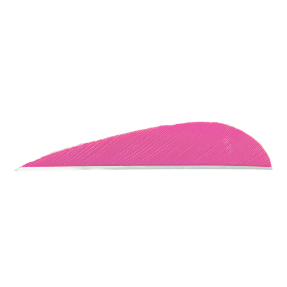 Trueflight Parabolic Arrow Fletching Pink 3 in. RW Pkg of 100