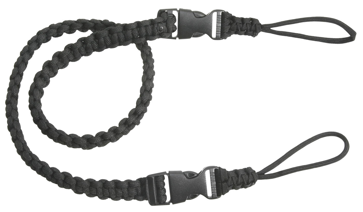 Outdoor Connection Black Paracord Binocular Strap 32.5" OAL Lightweight Carry