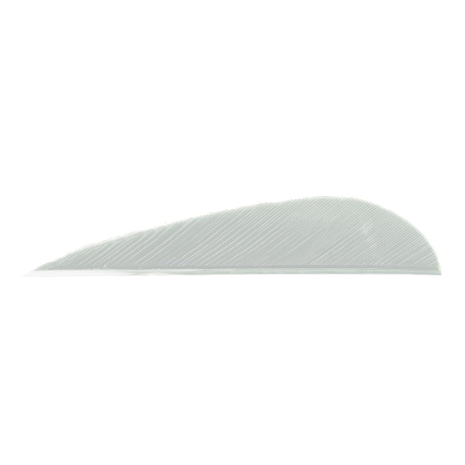 Trueflight Parabolic Arrow Fletching White 3 in. LW Pkg of 100