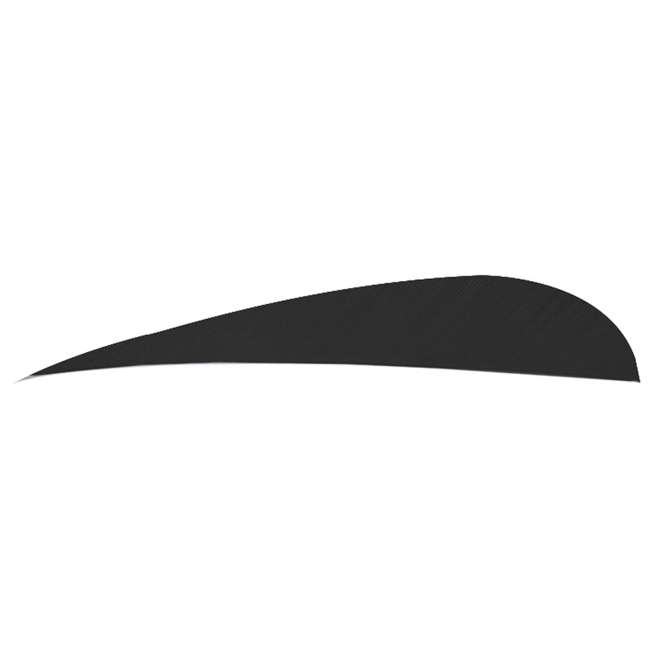 Trueflight Parabolic Arrow Fletching Black 4 in. RW Pkg of 100