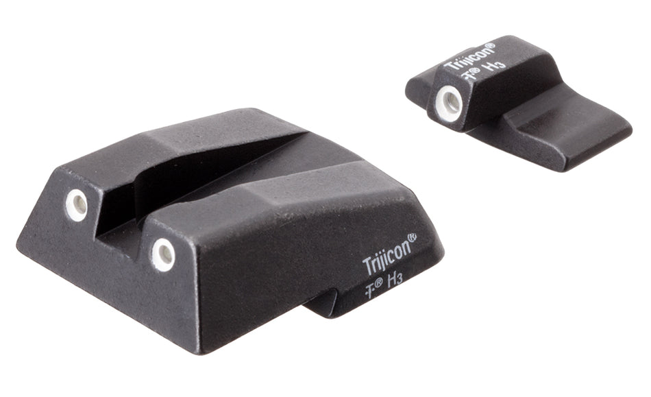 Trijicon Bright & Tough Night Sights Green Tritium White Outline - H&K .45C/P30/VP9 Models (600282)