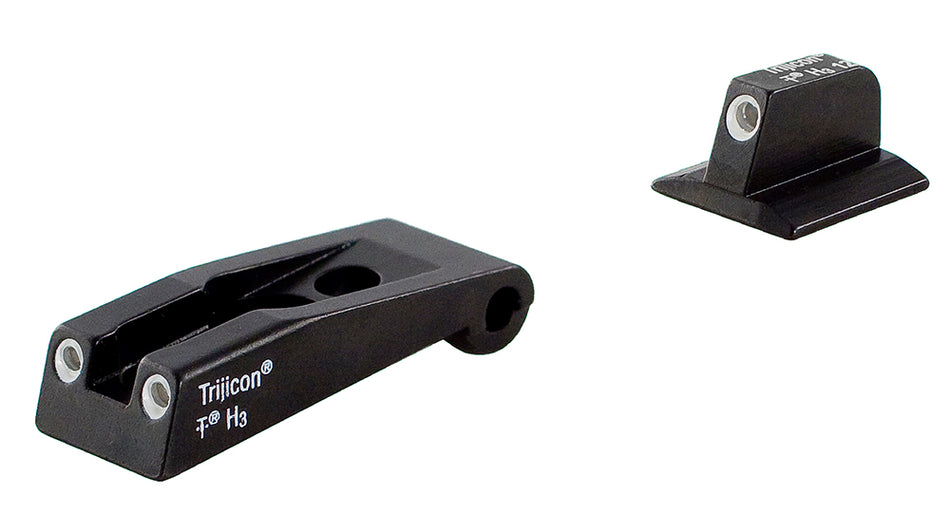 Trijicon Bright & Tough Night Sights Green Tritium White Outline - Ruger SR9/SR9C/SR40 Models (600590)