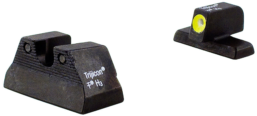 Trijicon HD Night Sights Green Tritium Yellow Outline - H&K USP Front and Rear Sight Set (600596)