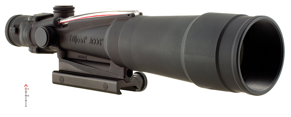 Trijicon 100173 ACOG Fixed 5.5x50mm Scope Black Anodized Illuminated Red Chevron BDC Reticle .223/5.56