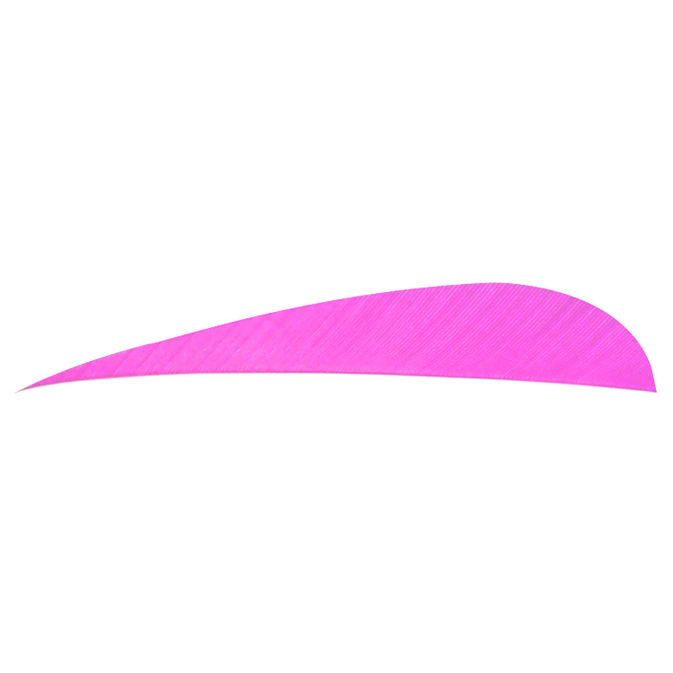 Trueflight 4-Inch Pink LW Parabolic Feathers 100 Count