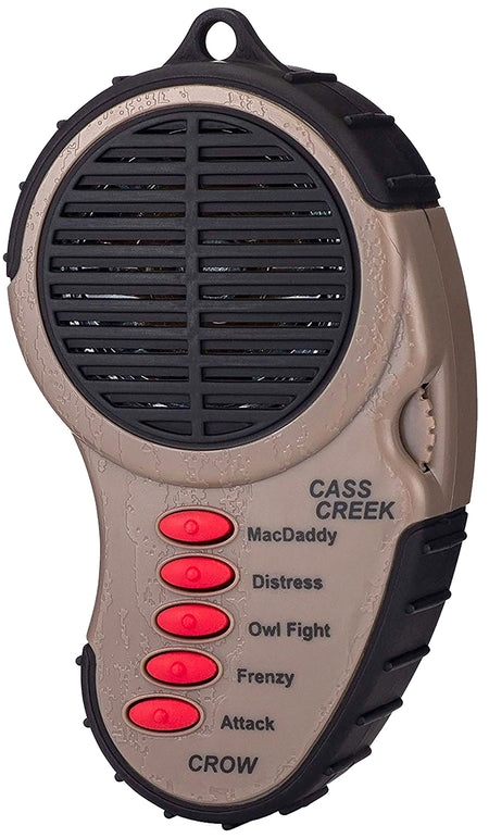 Cass Creek 065 Ergo Crow Electronic Call 5 Sounds, Bark Camouflage Finish