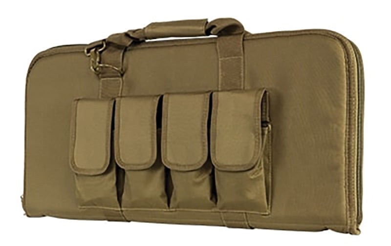 NcSTAR CVCP2960T-28 VISM 28" Pistol Case 4 Pockets Lockable Tan