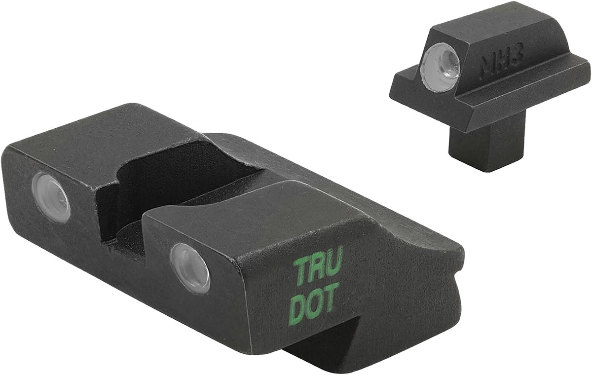 Meprolight Tru-Dot Fixed Night Sight Set Green Tritium for Colt 1911 Government and Commander 0.125in Tenon