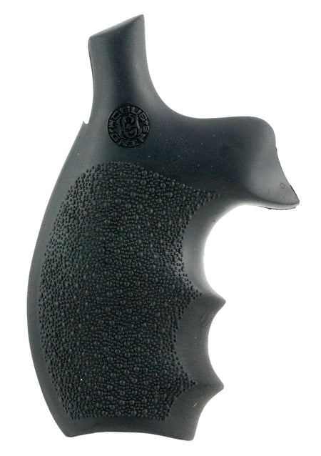 Hogue 62000 S&W K and L Frame Round Butt Bantam Rubber Pistol Grip Black with Finger Grooves